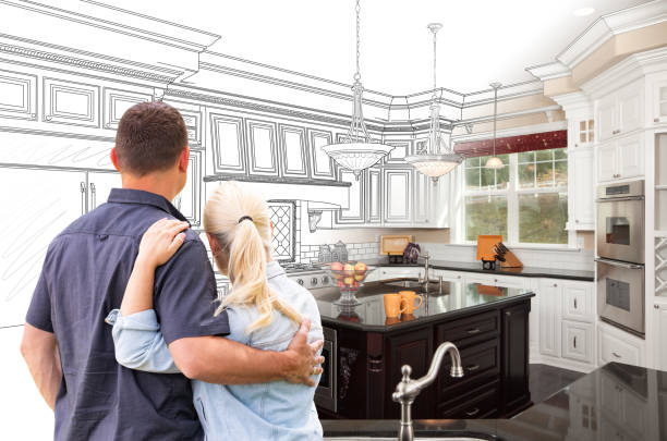 Custom kitchen cabinets installed in a Wycombe home